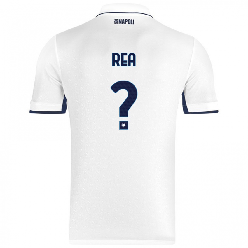 Niño Camiseta Roberto Rea #0 Blanco Azul Real 2ª Equipación 2024/25 La Camisa Chile