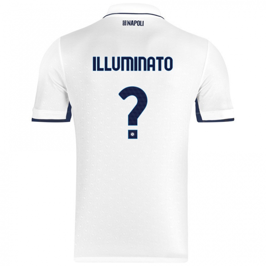 Niño Camiseta Antonio Illuminato #0 Blanco Azul Real 2ª Equipación 2024/25 La Camisa Chile