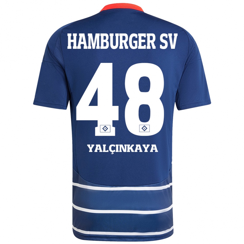 Niño Camiseta Bilal Yalcinkaya #48 Azul Oscuro 2ª Equipación 2024/25 La Camisa Chile