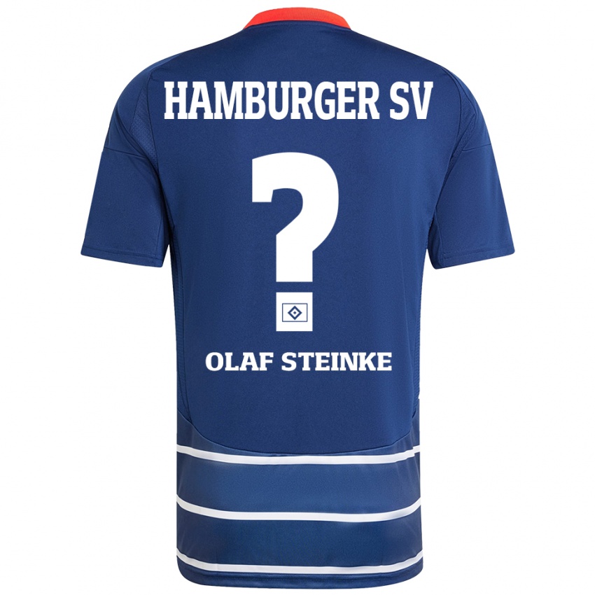 Niño Camiseta Eric Olaf Steinke #0 Azul Oscuro 2ª Equipación 2024/25 La Camisa Chile