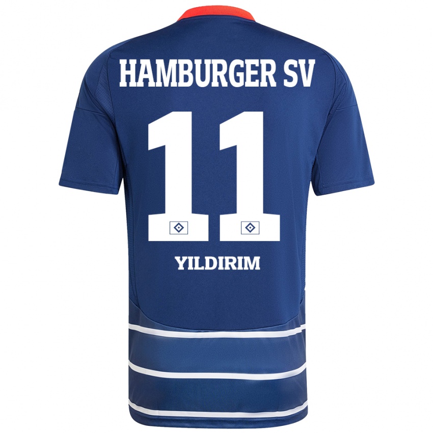 Niño Camiseta Mehmet Yildirim #11 Azul Oscuro 2ª Equipación 2024/25 La Camisa Chile