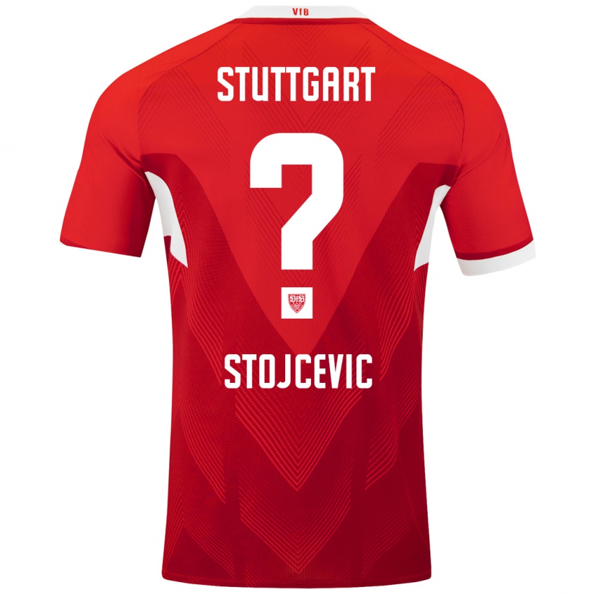 Niño Camiseta Martin Stojcevic #0 Rojo Blanco 2ª Equipación 2024/25 La Camisa Chile