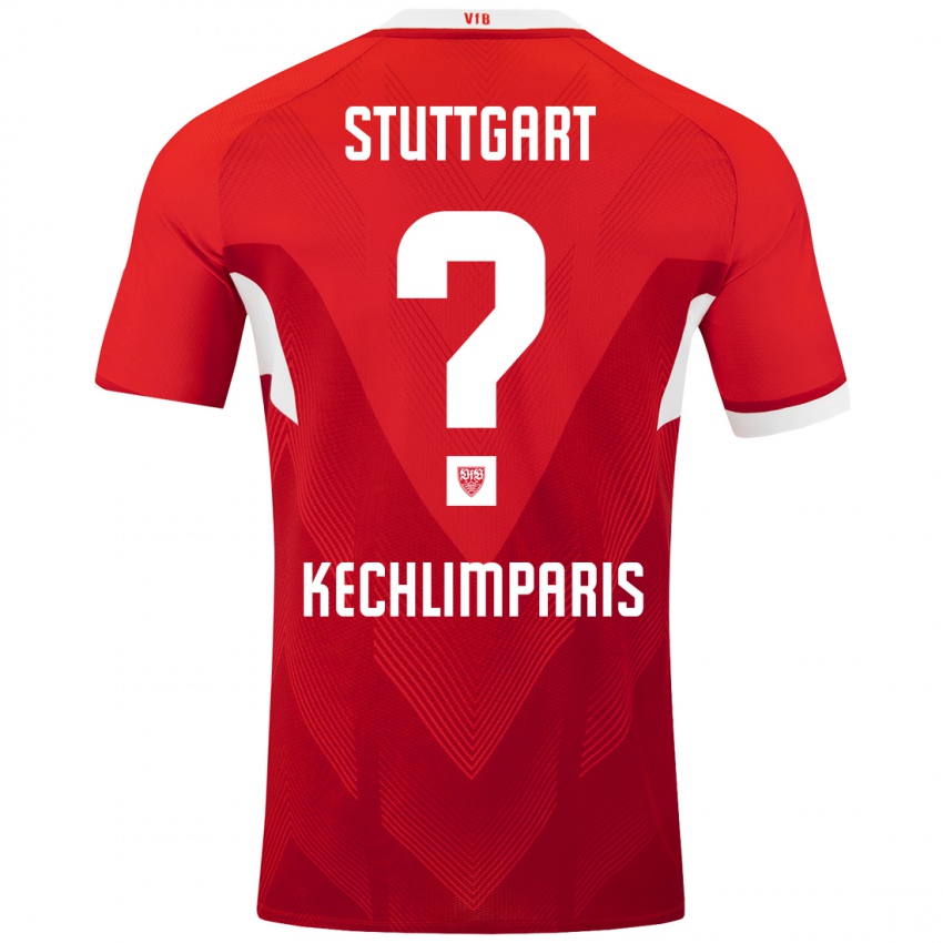 Niño Camiseta Ioannis Kechlimparis #0 Rojo Blanco 2ª Equipación 2024/25 La Camisa Chile