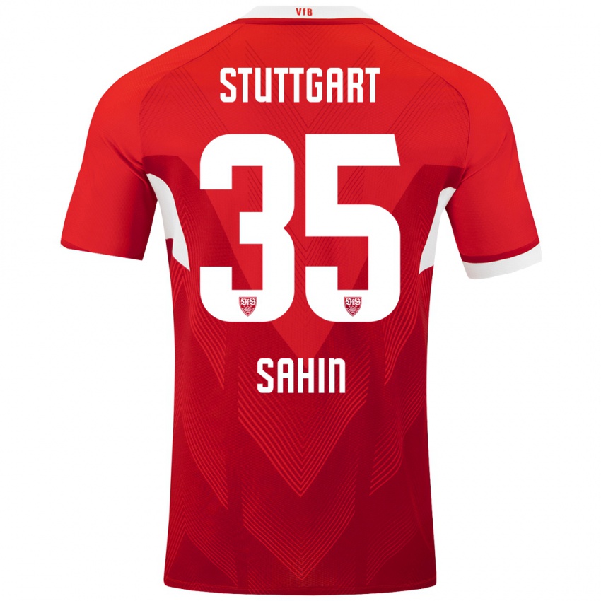 Niño Camiseta Mehmet Sahin #35 Rojo Blanco 2ª Equipación 2024/25 La Camisa Chile