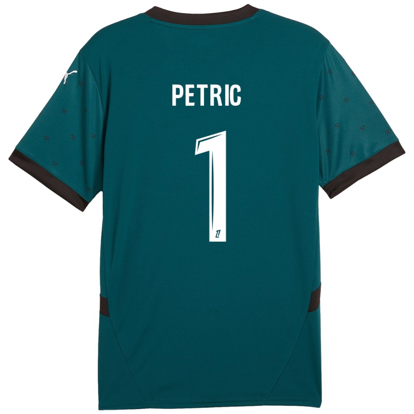 Niño Camiseta Denis Petric #1 Verde Oscuro 2ª Equipación 2024/25 La Camisa Chile