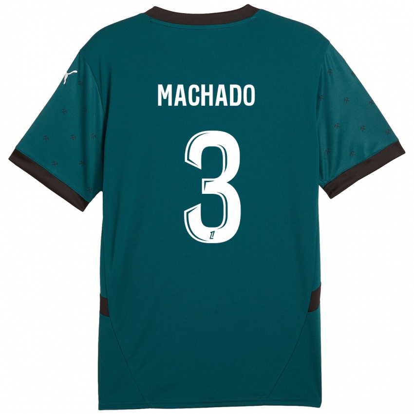 Niño Camiseta Deiver Machado #3 Verde Oscuro 2ª Equipación 2024/25 La Camisa Chile