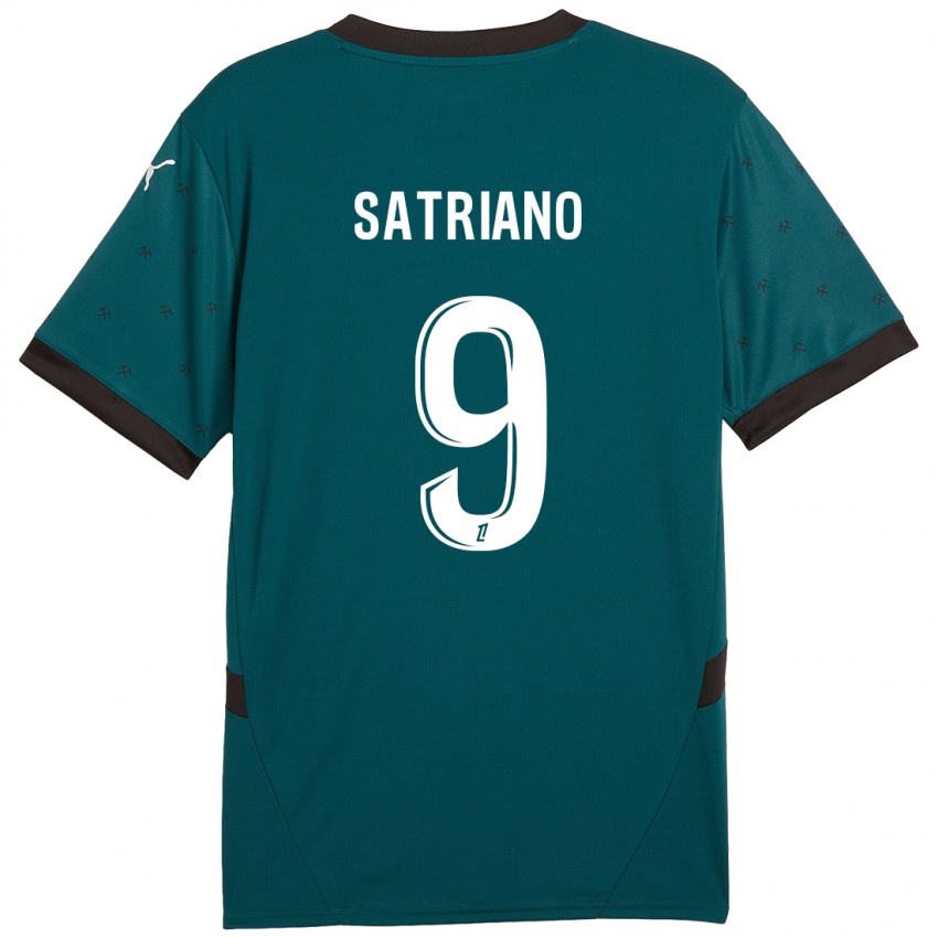 Niño Camiseta Martín Satriano #9 Verde Oscuro 2ª Equipación 2024/25 La Camisa Chile