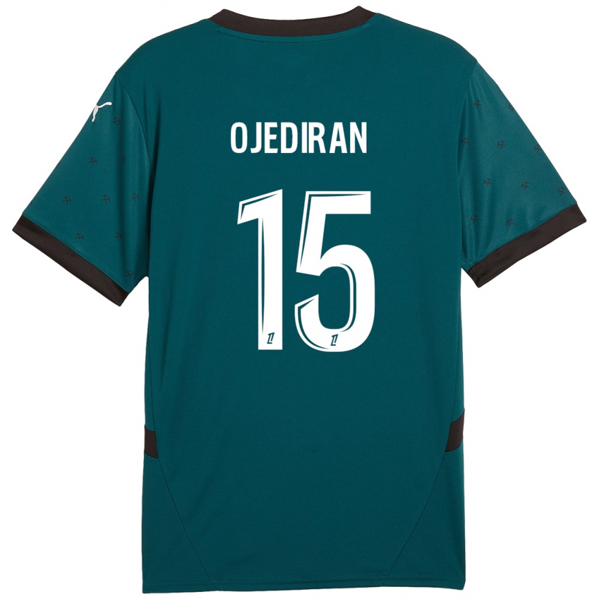 Niño Camiseta Hamzat Ojediran #15 Verde Oscuro 2ª Equipación 2024/25 La Camisa Chile