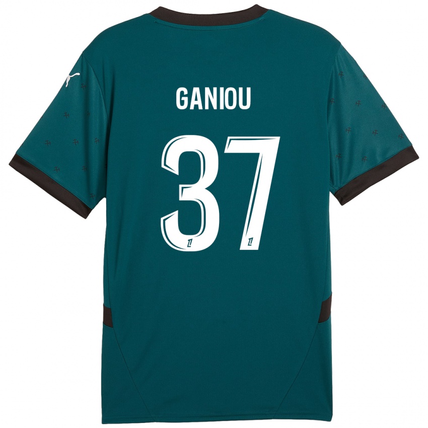 Niño Camiseta Ismaëlo Ganiou #37 Verde Oscuro 2ª Equipación 2024/25 La Camisa Chile