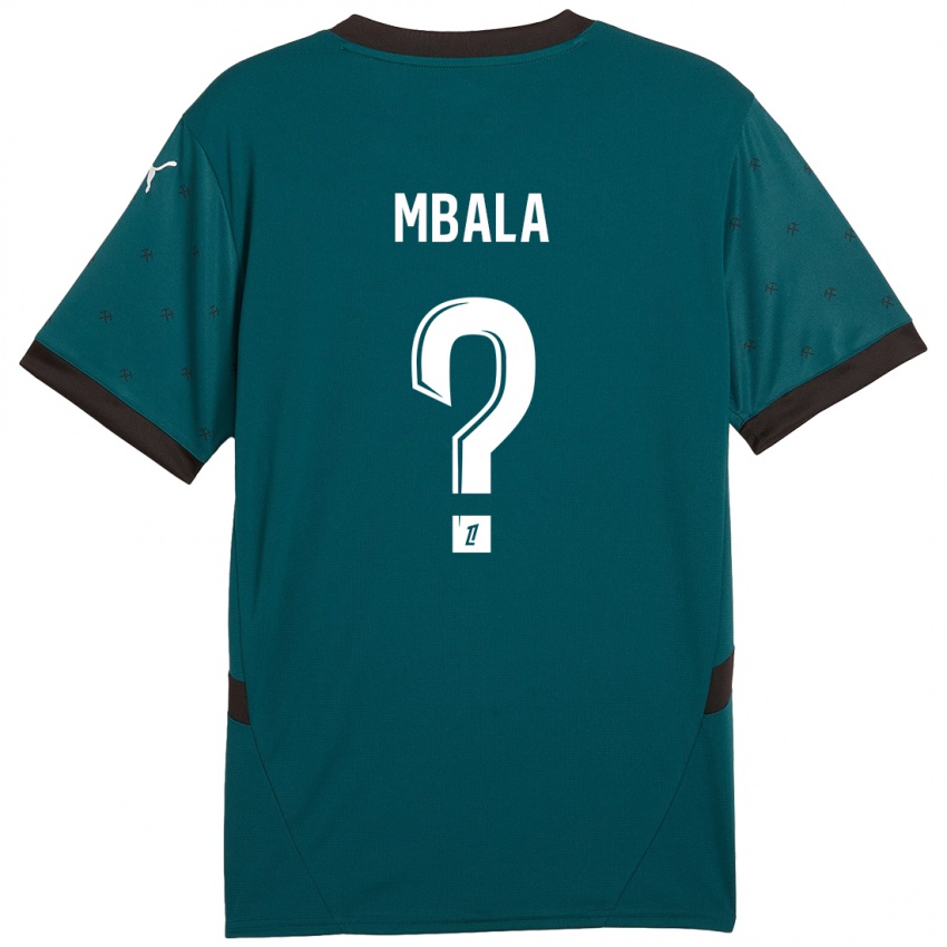 Niño Camiseta Keny Mbala #0 Verde Oscuro 2ª Equipación 2024/25 La Camisa Chile