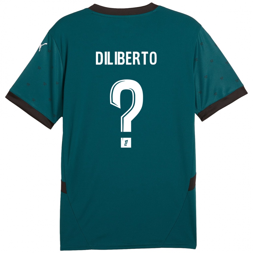 Niño Camiseta Noah Diliberto #0 Verde Oscuro 2ª Equipación 2024/25 La Camisa Chile