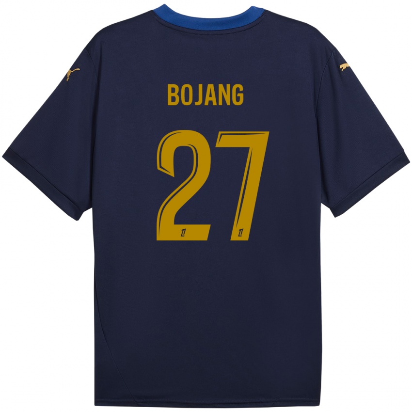 Niño Camiseta Adama Bojang #27 Azul Marino Dorado 2ª Equipación 2024/25 La Camisa Chile