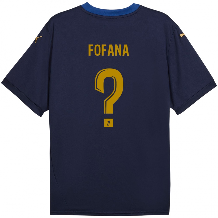 Niño Camiseta Yaya Fofana #0 Azul Marino Dorado 2ª Equipación 2024/25 La Camisa Chile