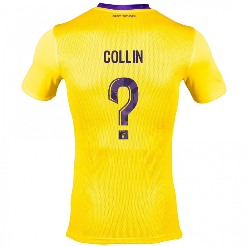 Niño Camiseta Théo Collin #0 Amarillo Morado 2ª Equipación 2024/25 La Camisa Chile