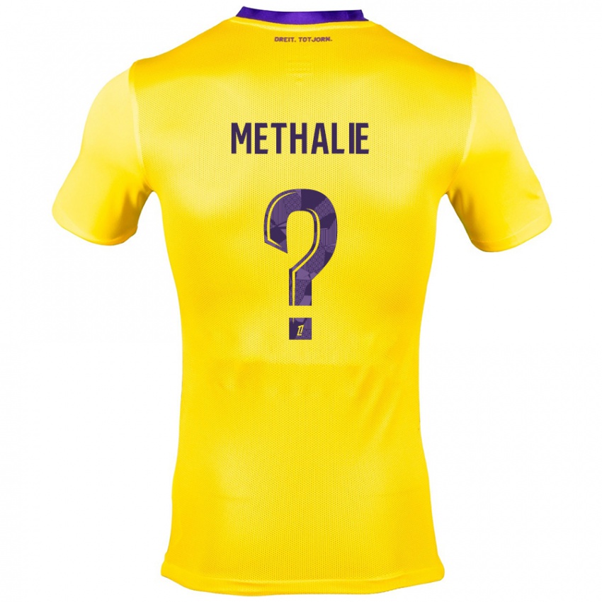 Niño Camiseta Dayann Methalie #0 Amarillo Morado 2ª Equipación 2024/25 La Camisa Chile