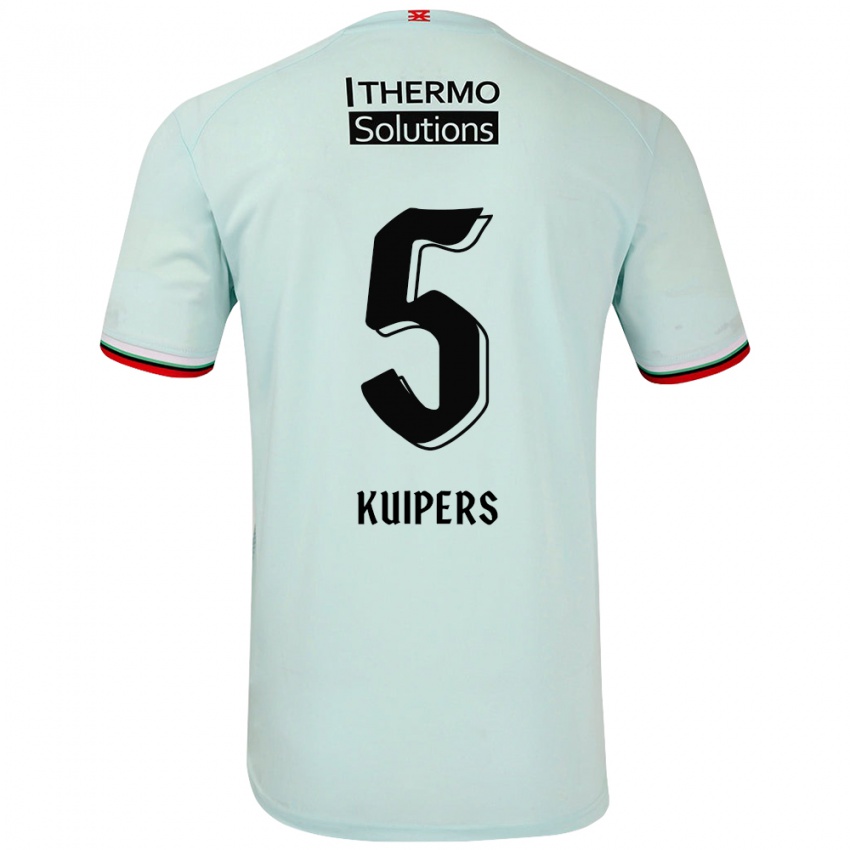 Niño Camiseta Bas Kuipers #5 Verde Claro 2ª Equipación 2024/25 La Camisa Chile