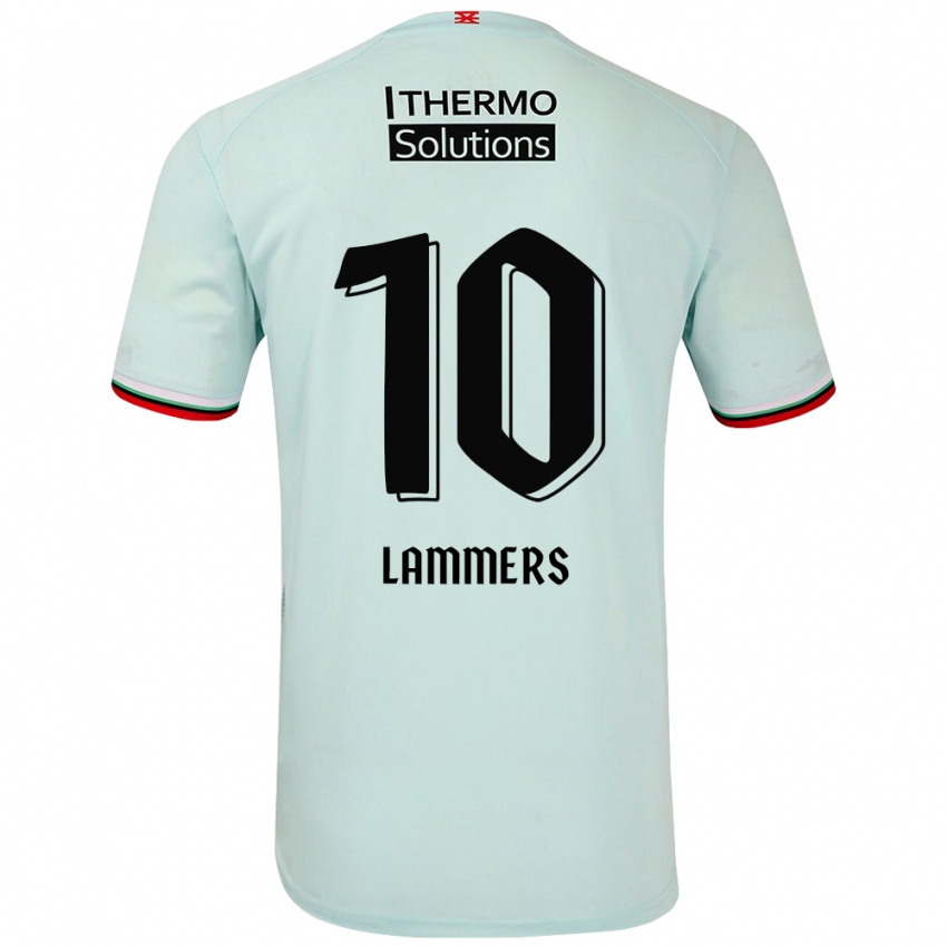 Niño Camiseta Sam Lammers #10 Verde Claro 2ª Equipación 2024/25 La Camisa Chile