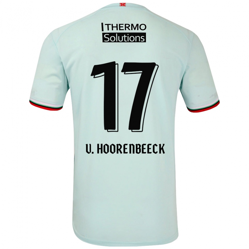 Niño Camiseta Alec Van Hoorenbeeck #17 Verde Claro 2ª Equipación 2024/25 La Camisa Chile