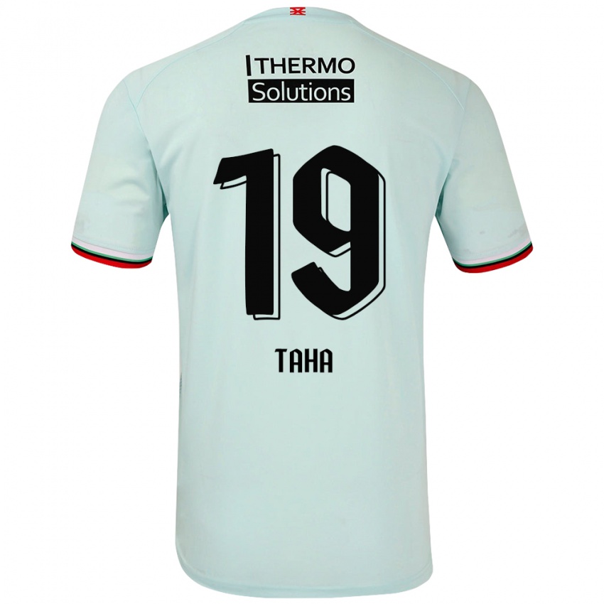 Niño Camiseta Younes Taha #19 Verde Claro 2ª Equipación 2024/25 La Camisa Chile