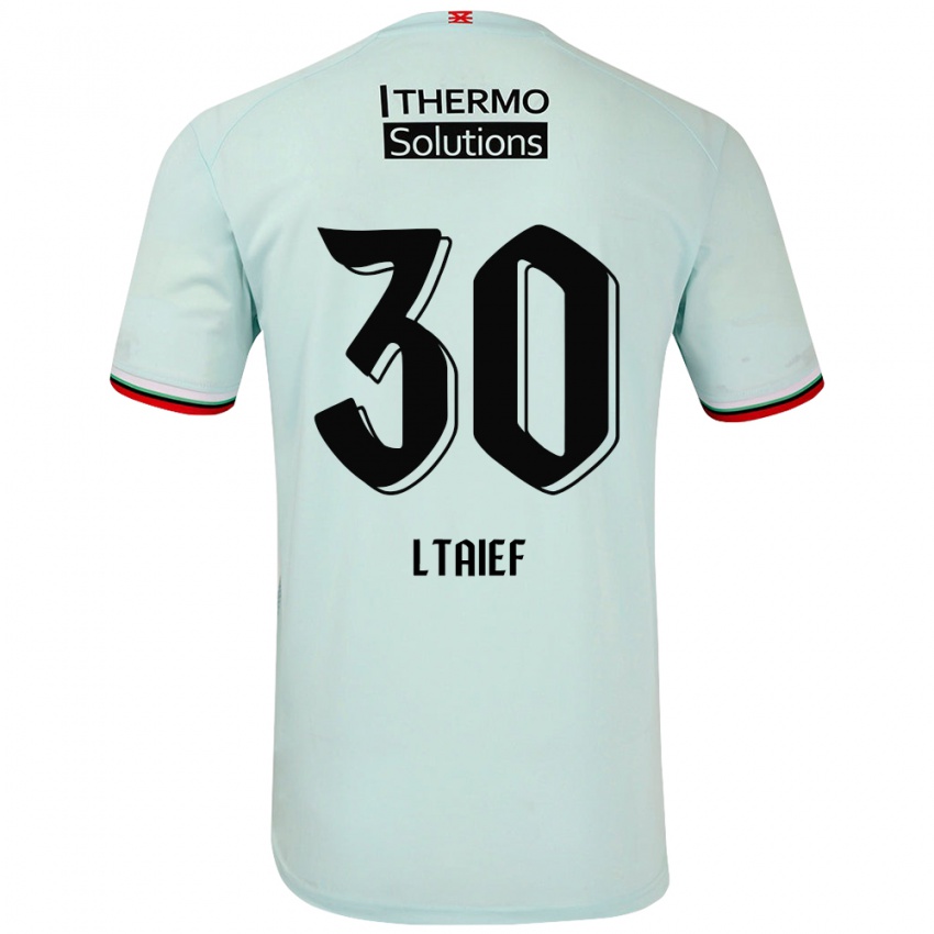 Niño Camiseta Sayfallah Ltaief #30 Verde Claro 2ª Equipación 2024/25 La Camisa Chile