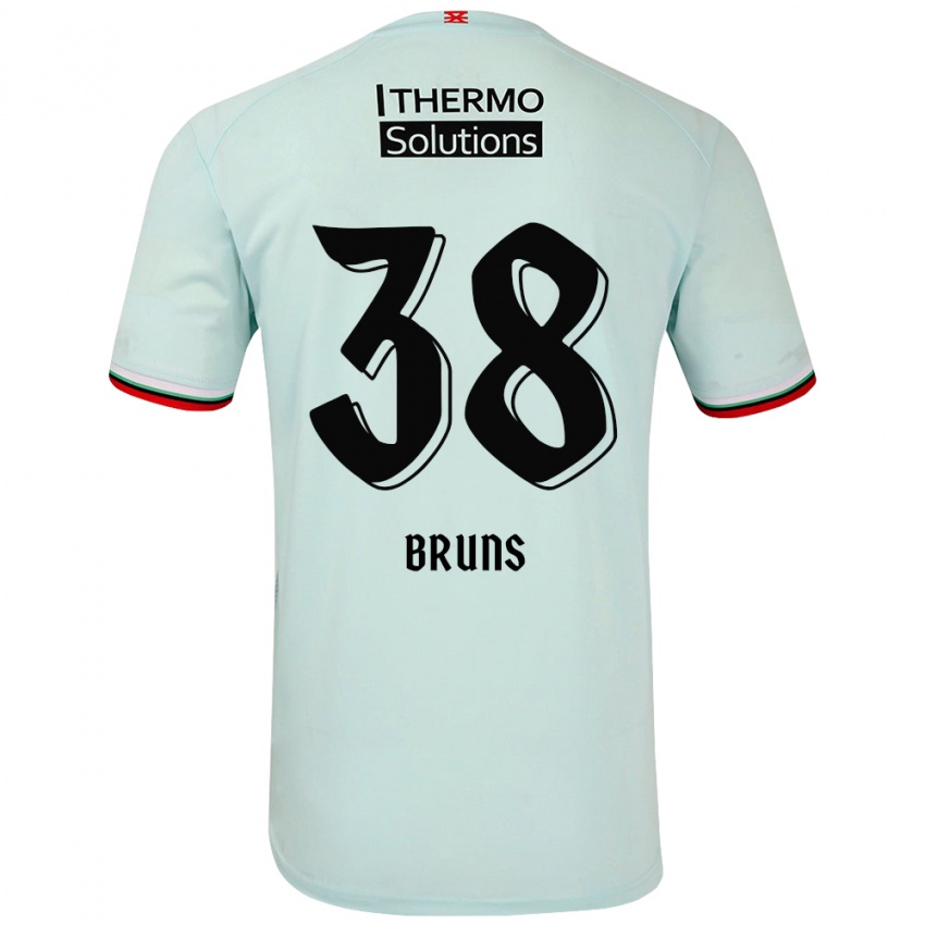 Niño Camiseta Max Bruns #38 Verde Claro 2ª Equipación 2024/25 La Camisa Chile