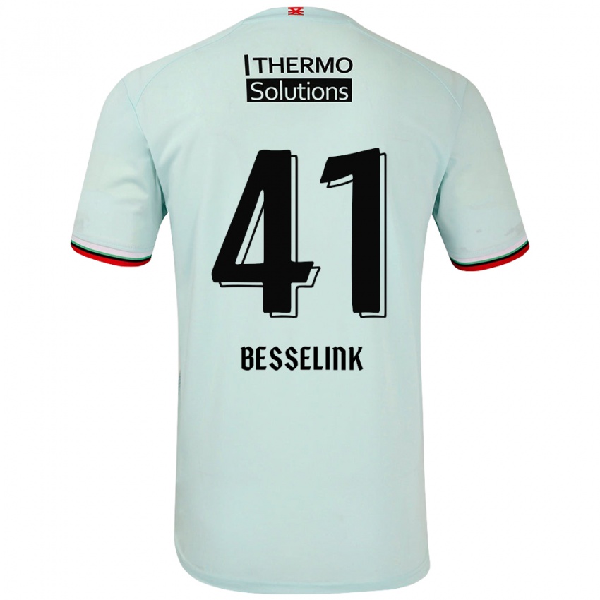 Niño Camiseta Gijs Besselink #41 Verde Claro 2ª Equipación 2024/25 La Camisa Chile