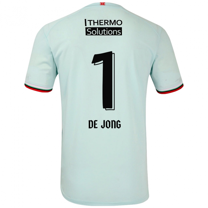 Niño Camiseta Daniëlle De Jong #1 Verde Claro 2ª Equipación 2024/25 La Camisa Chile