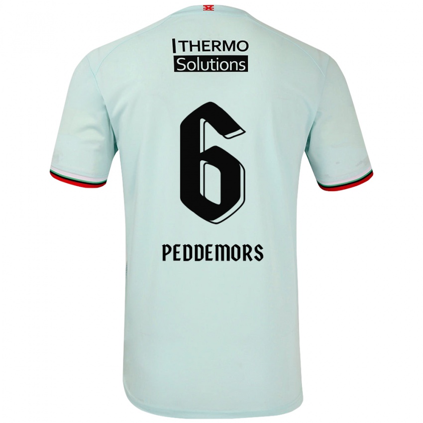 Niño Camiseta Ella Peddemors #6 Verde Claro 2ª Equipación 2024/25 La Camisa Chile