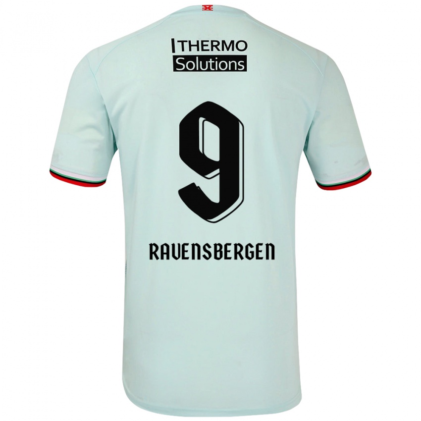 Niño Camiseta Jaimy Ravensbergen #9 Verde Claro 2ª Equipación 2024/25 La Camisa Chile