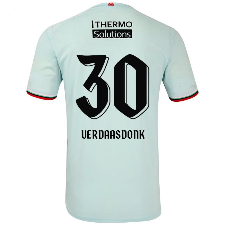 Niño Camiseta Suus Verdaasdonk #30 Verde Claro 2ª Equipación 2024/25 La Camisa Chile