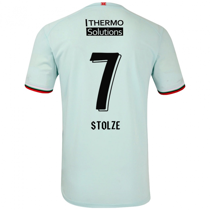 Niño Camiseta Anna-Lena Stolze #7 Verde Claro 2ª Equipación 2024/25 La Camisa Chile