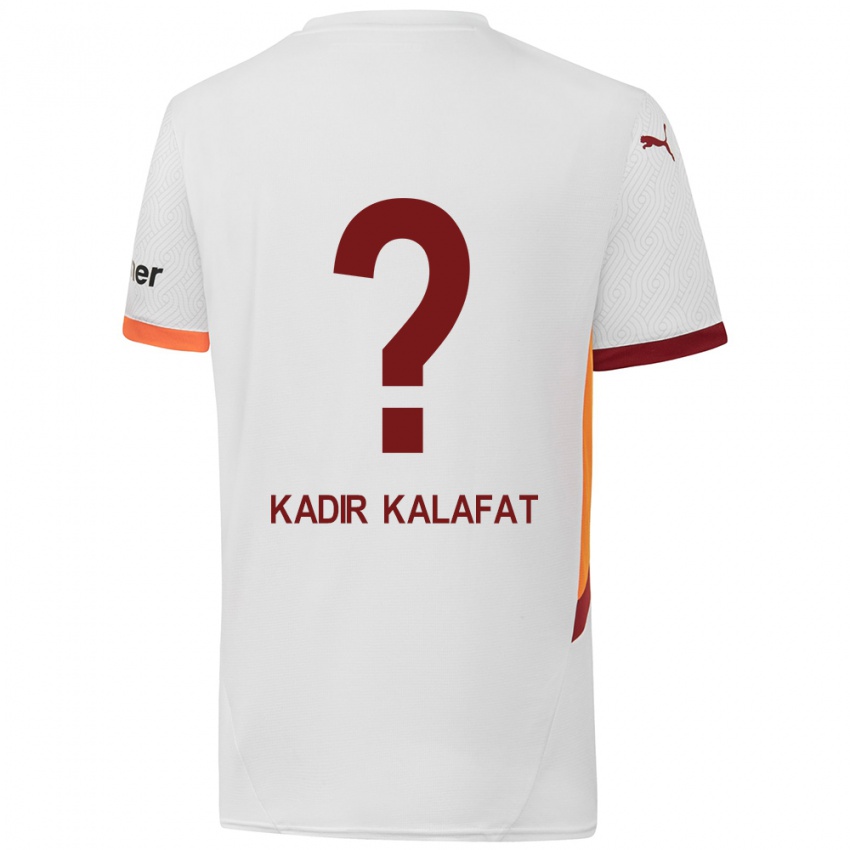 Niño Camiseta İsmail Kadir Kalafat #0 Blanco Amarillo Rojo 2ª Equipación 2024/25 La Camisa Chile