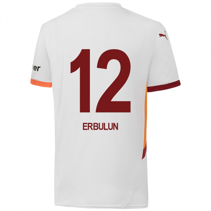 Niño Camiseta Helin Erbulun #12 Blanco Amarillo Rojo 2ª Equipación 2024/25 La Camisa Chile