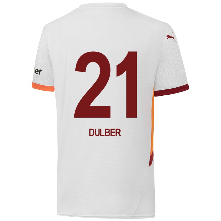 Niño Camiseta Didem Dülber #21 Blanco Amarillo Rojo 2ª Equipación 2024/25 La Camisa Chile