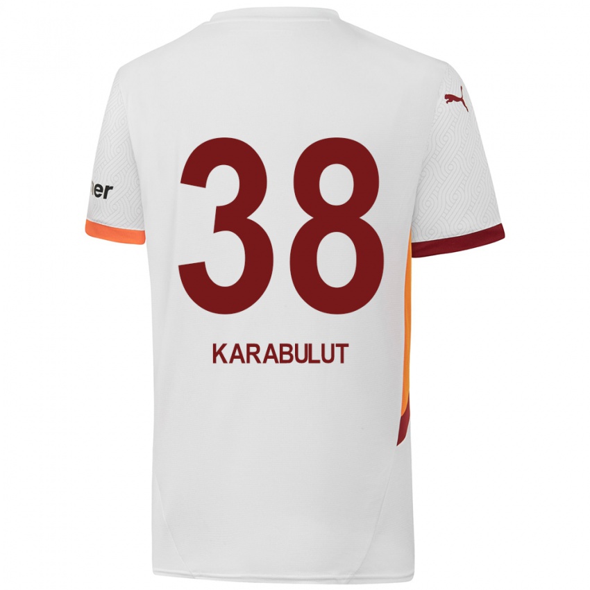 Niño Camiseta Arzu Karabulut #38 Blanco Amarillo Rojo 2ª Equipación 2024/25 La Camisa Chile