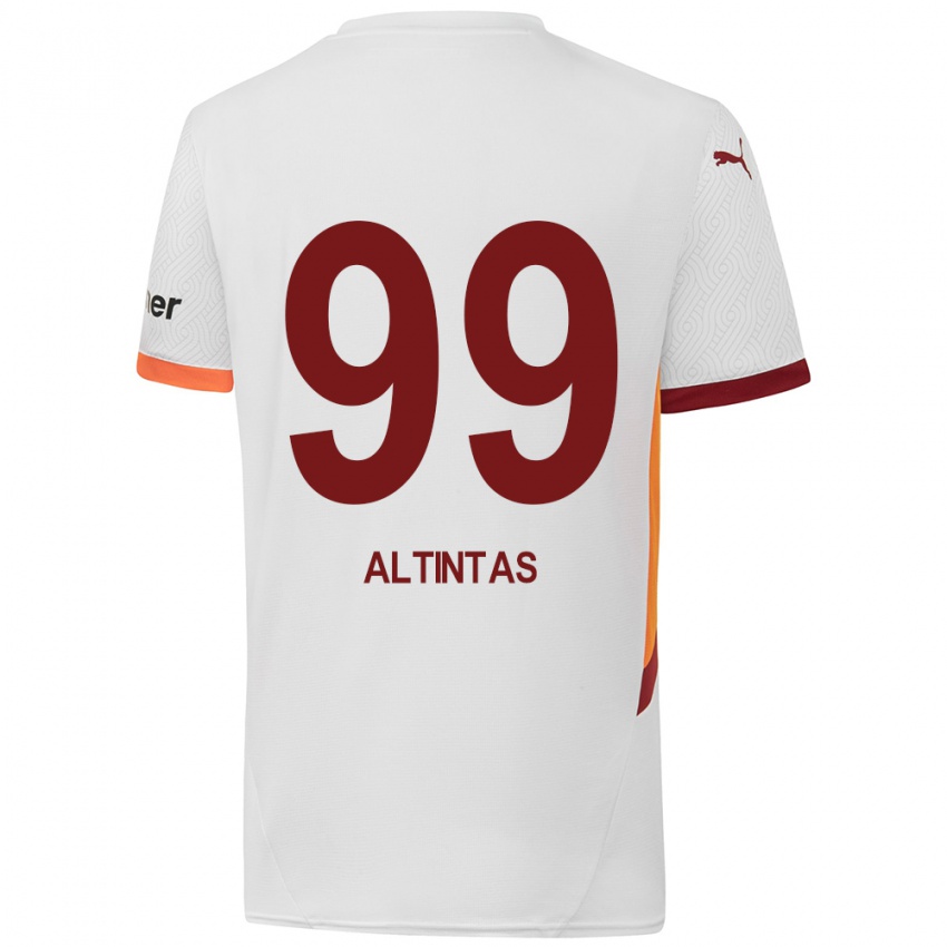 Niño Camiseta Benan Altıntaş #99 Blanco Amarillo Rojo 2ª Equipación 2024/25 La Camisa Chile