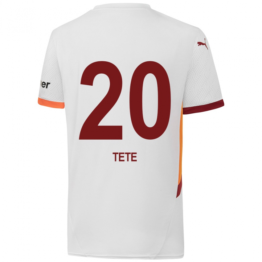 Niño Camiseta Tete #20 Blanco Amarillo Rojo 2ª Equipación 2024/25 La Camisa Chile