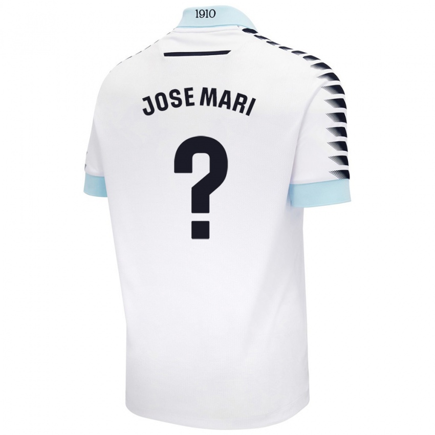 Niño Camiseta José Mari #0 Blanco Azul 2ª Equipación 2024/25 La Camisa Chile