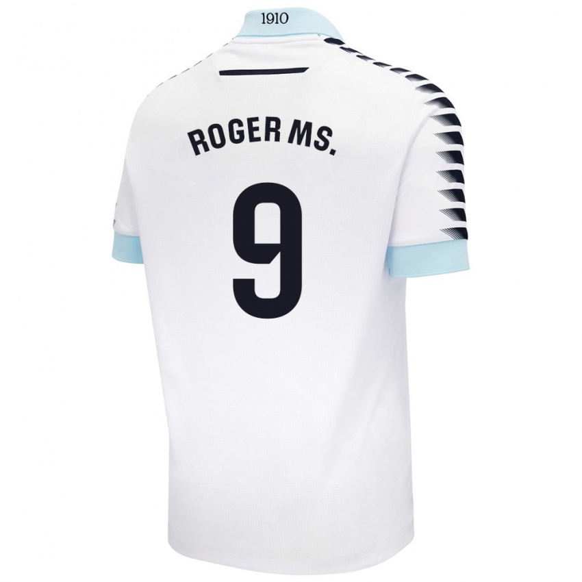 Niño Camiseta Roger Martí #9 Blanco Azul 2ª Equipación 2024/25 La Camisa Chile