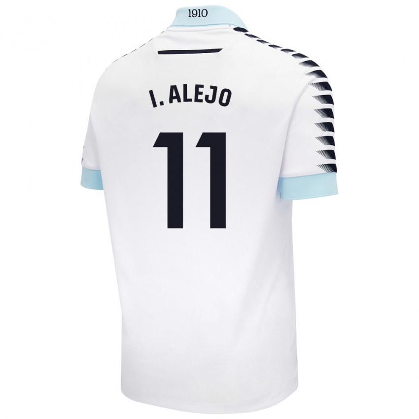 Niño Camiseta Iván Alejo #11 Blanco Azul 2ª Equipación 2024/25 La Camisa Chile