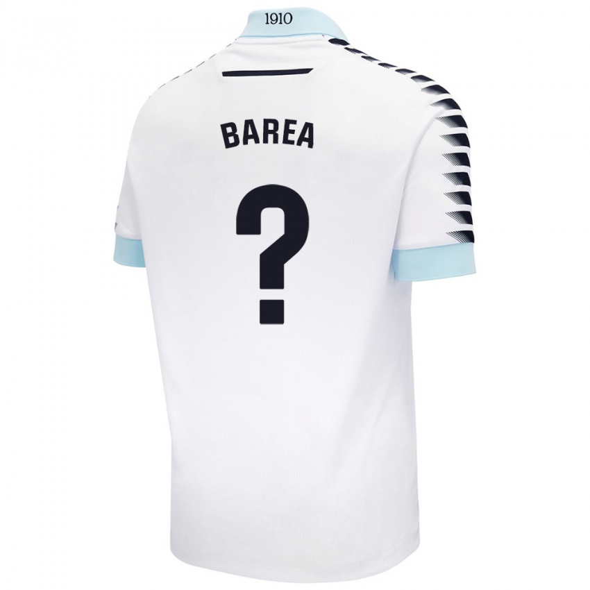 Niño Camiseta Pablo Barea #0 Blanco Azul 2ª Equipación 2024/25 La Camisa Chile