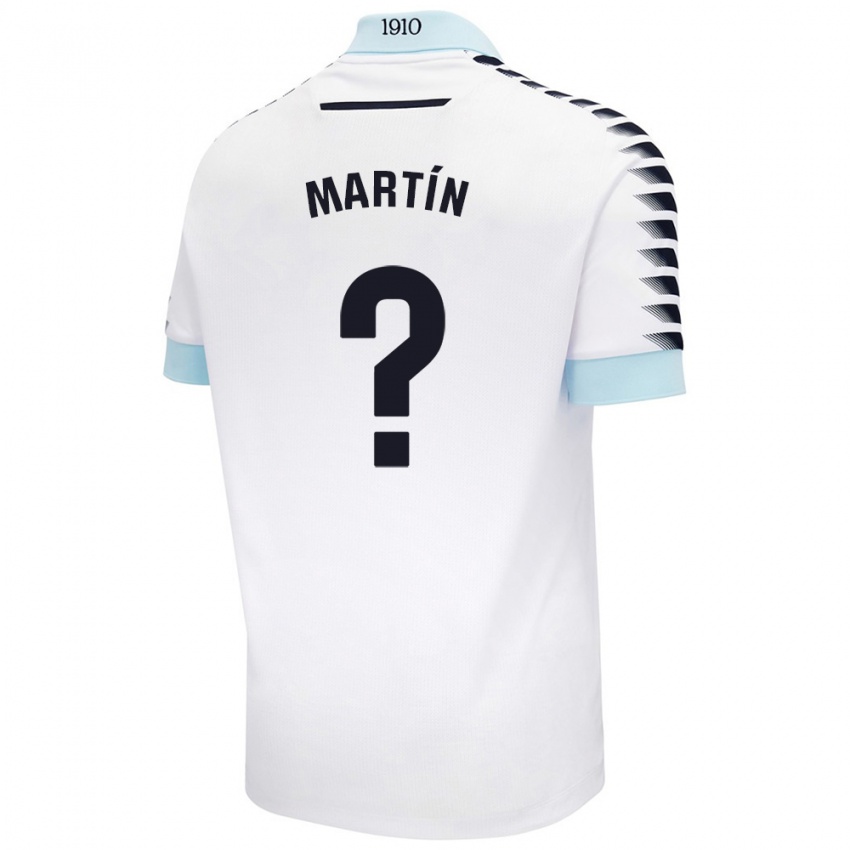 Niño Camiseta Ismael Martín #0 Blanco Azul 2ª Equipación 2024/25 La Camisa Chile