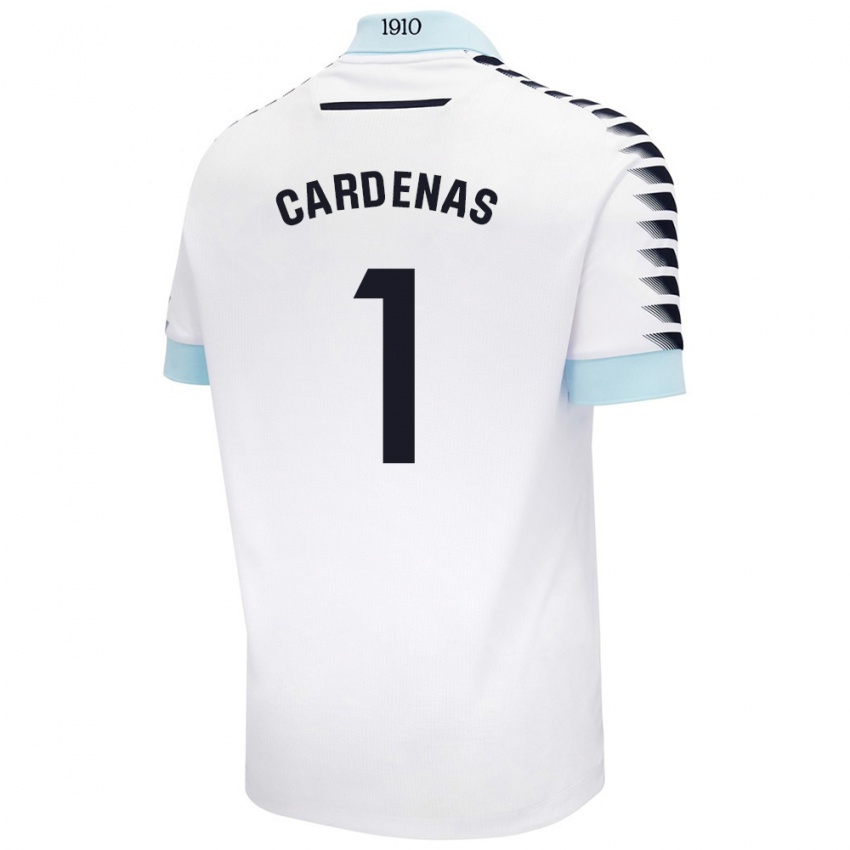 Niño Camiseta Raquel Cárdenas #1 Blanco Azul 2ª Equipación 2024/25 La Camisa Chile