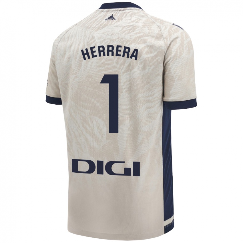 Niño Camiseta Sergio Herrera #1 Gris Claro 2ª Equipación 2024/25 La Camisa Chile