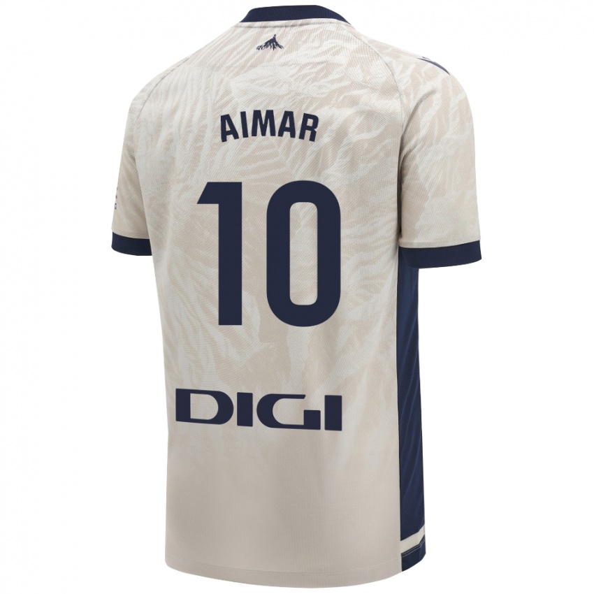 Niño Camiseta Aimar Oroz #10 Gris Claro 2ª Equipación 2024/25 La Camisa Chile