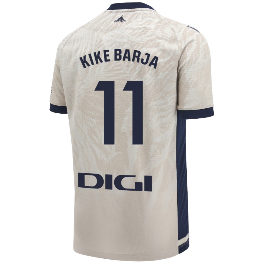 Niño Camiseta Kike Barja #11 Gris Claro 2ª Equipación 2024/25 La Camisa Chile