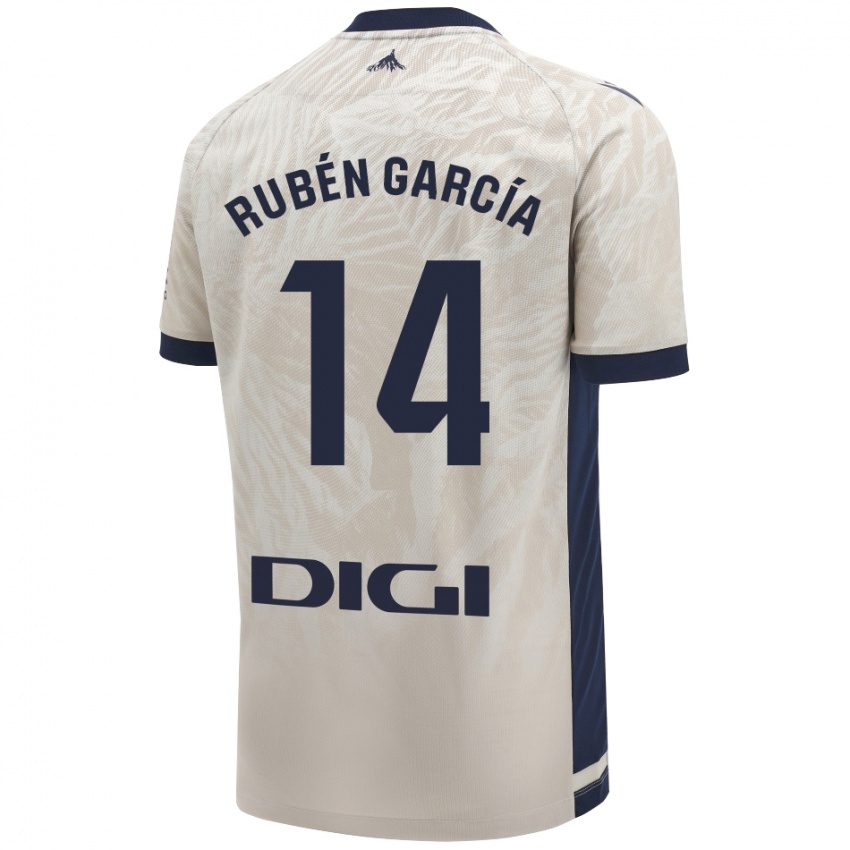 Niño Camiseta Rubén García #14 Gris Claro 2ª Equipación 2024/25 La Camisa Chile