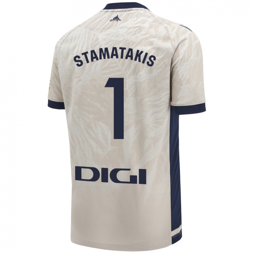 Niño Camiseta Dimitrios Stamatakis #1 Gris Claro 2ª Equipación 2024/25 La Camisa Chile