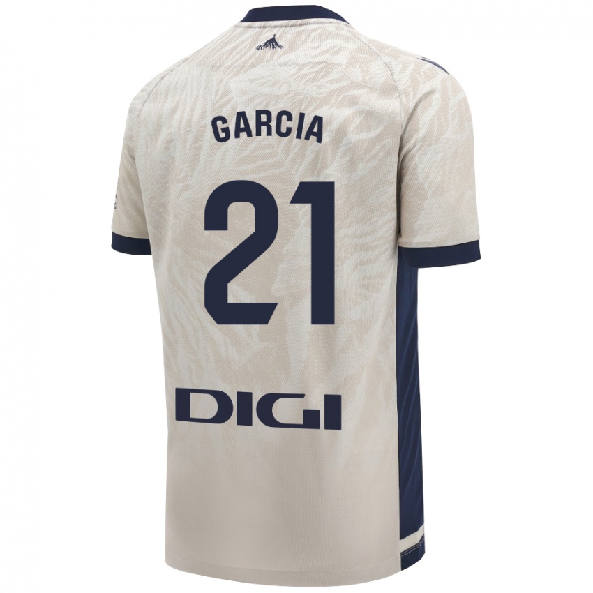 Niño Camiseta Jon García #21 Gris Claro 2ª Equipación 2024/25 La Camisa Chile