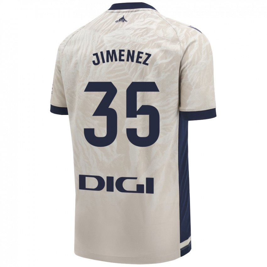 Niño Camiseta Álex Jimenez #35 Gris Claro 2ª Equipación 2024/25 La Camisa Chile